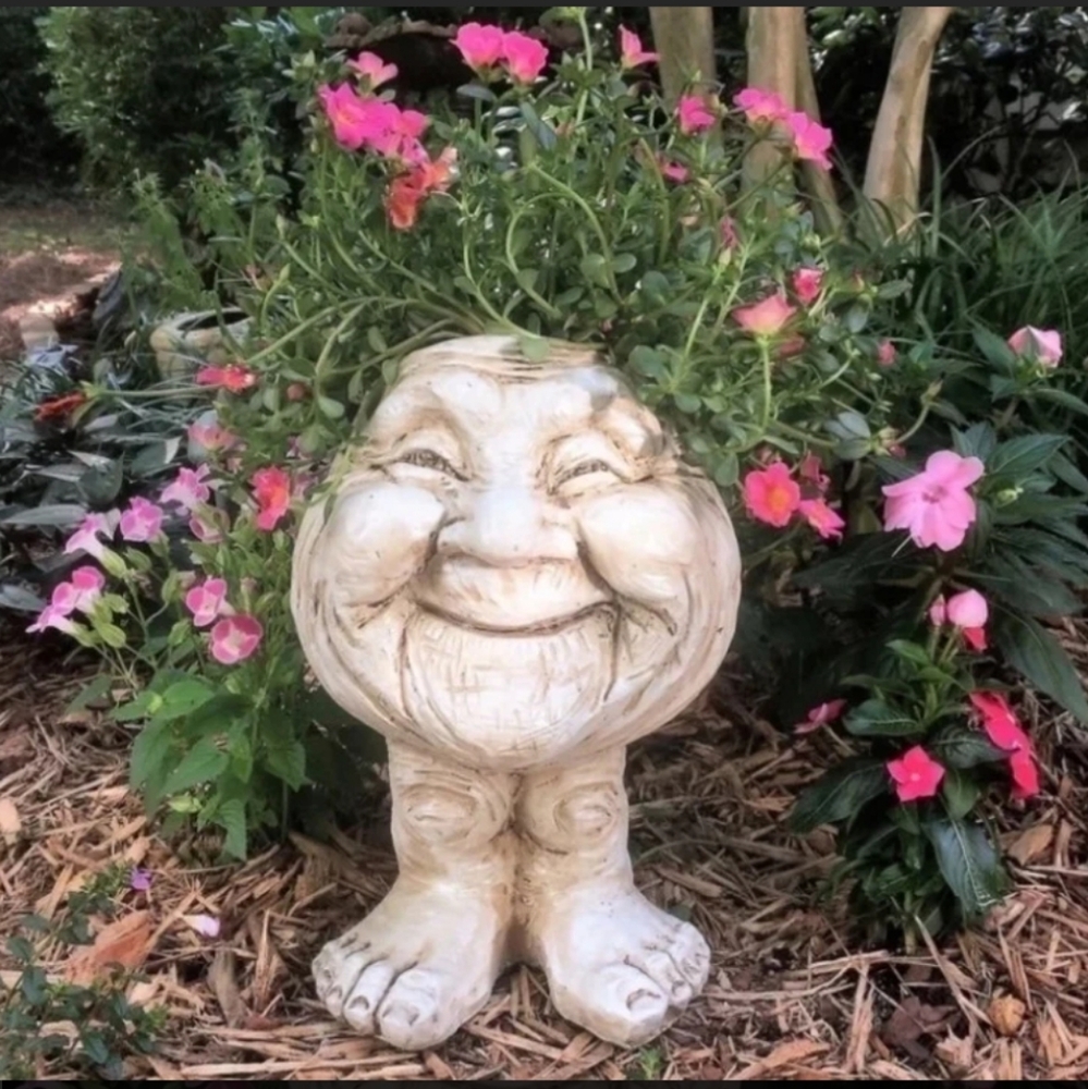 Funny‎ Cartoon Resin Planter/Ornament NIB